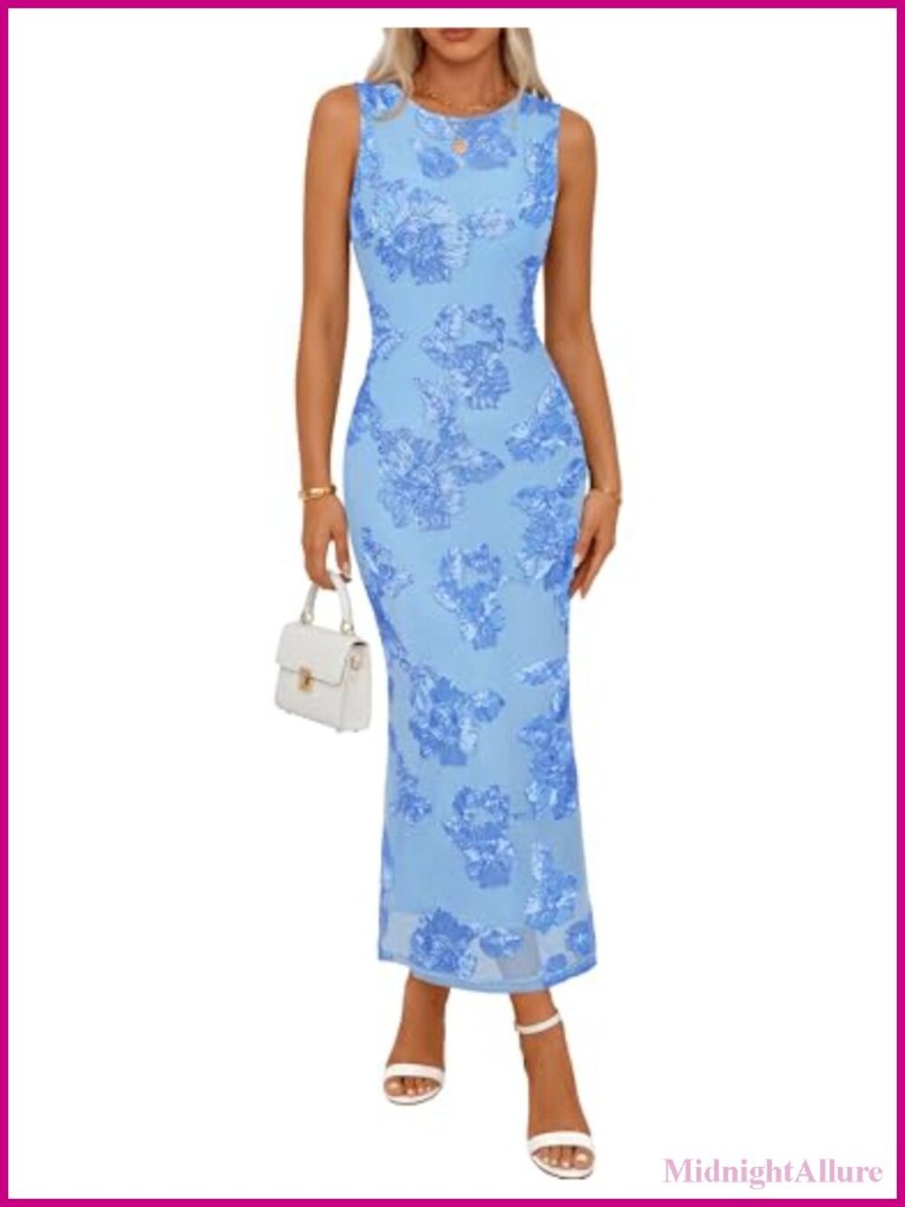 MEROKEETY Women's Floral Wedding Guest Bridal Shower Maxi Dress